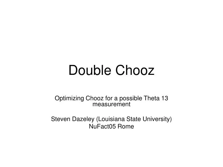 double chooz