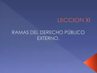 leccion xi