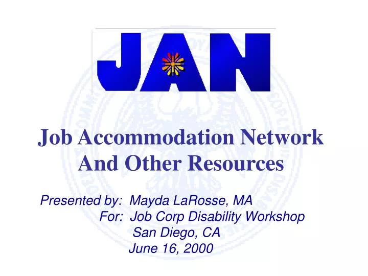 job accommodation network and other resources