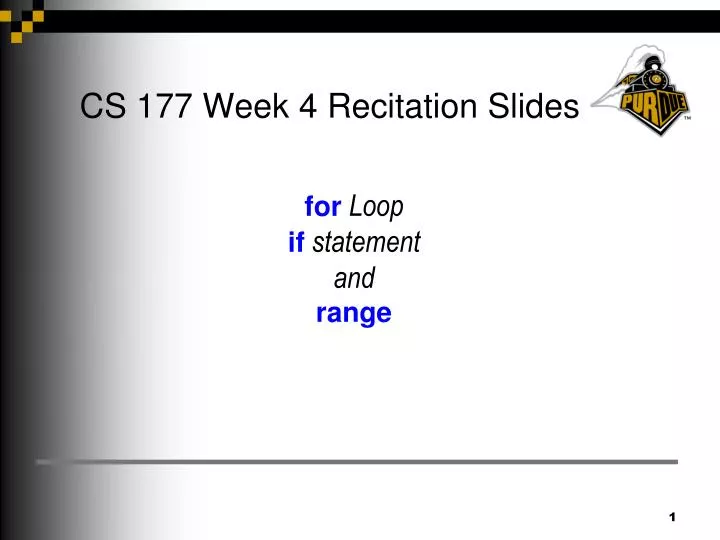 cs 177 week 4 recitation slides