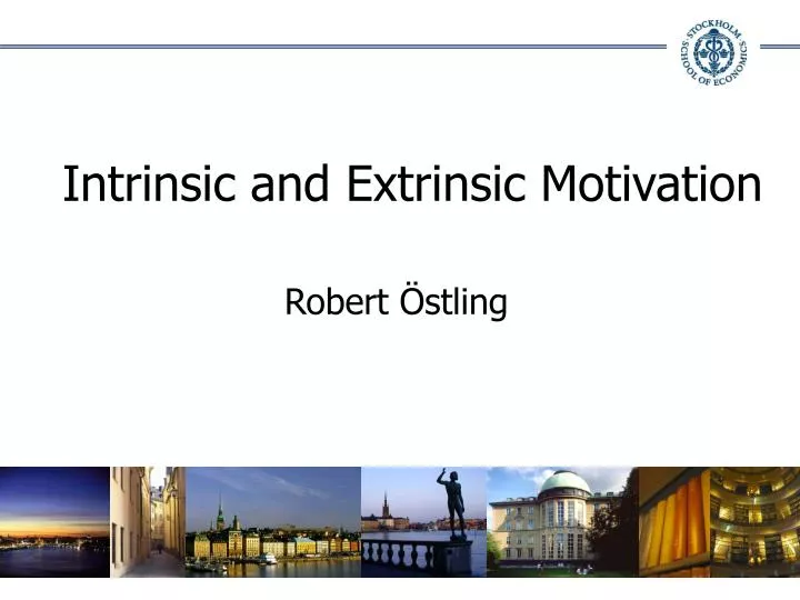 intrinsic and extrinsic motivation