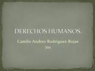 derechos humanos