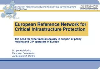 European Reference Network for Critical Infrastructure Protection