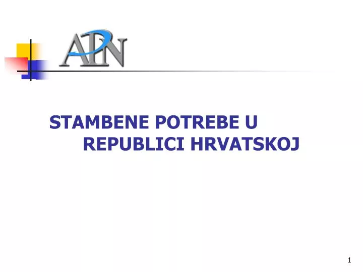 stambene potrebe u republici hrvatskoj