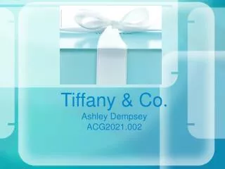 Tiffany &amp; Co. Ashley Dempsey ACG2021.002