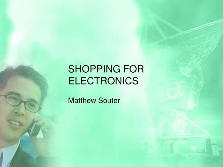 shopping for electronics