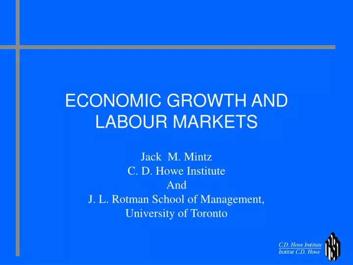 economic growth and labour markets