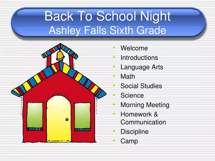 back to school night ashley falls sixth grade