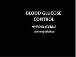 BLOOD GLUCOSE CONTROL - slide 1