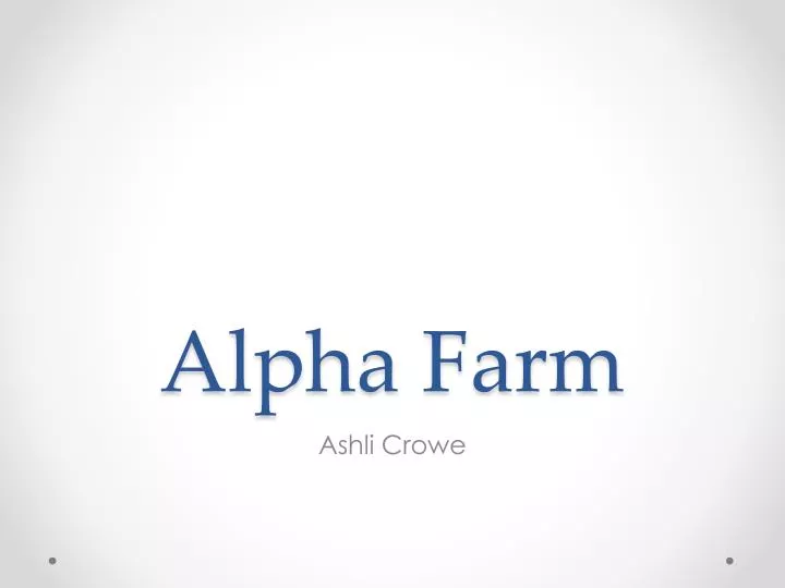 alpha farm