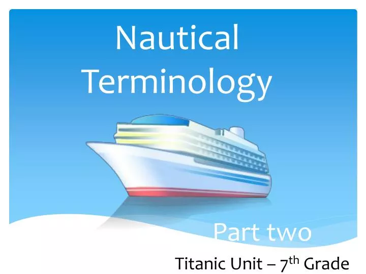 nautical terminology