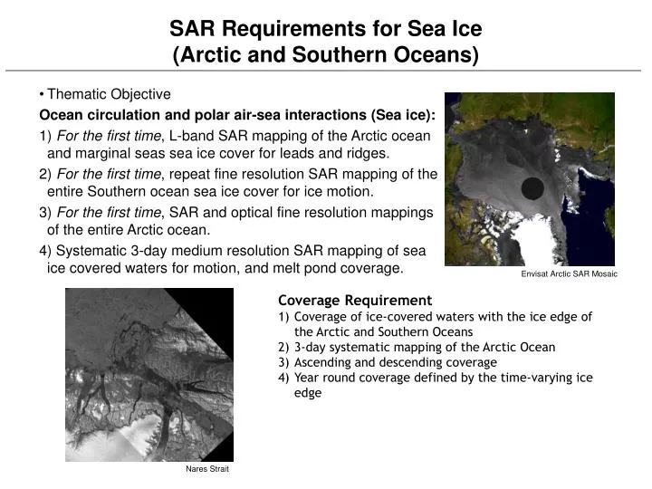 sar requirements for sea ice arctic and southern oceans