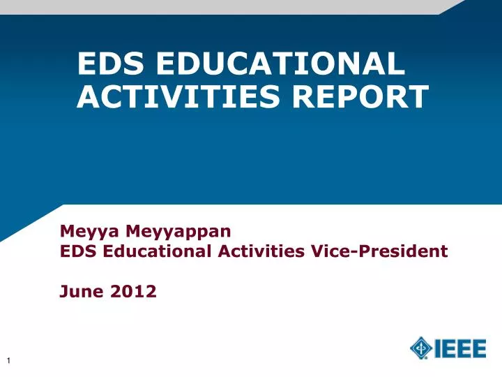 eds educational activities report