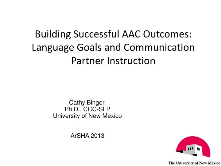 building successful aac outcomes language goals and communication partner instruction