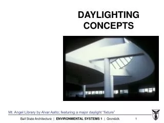 DAYLIGHTING CONCEPTS