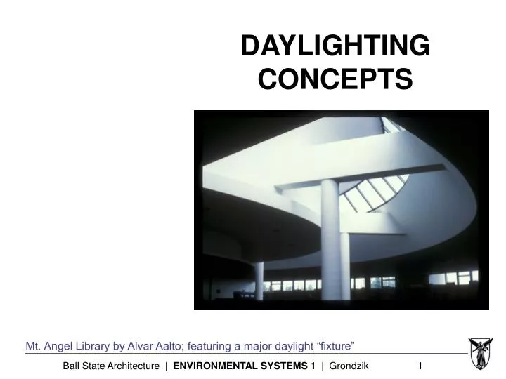 daylighting concepts