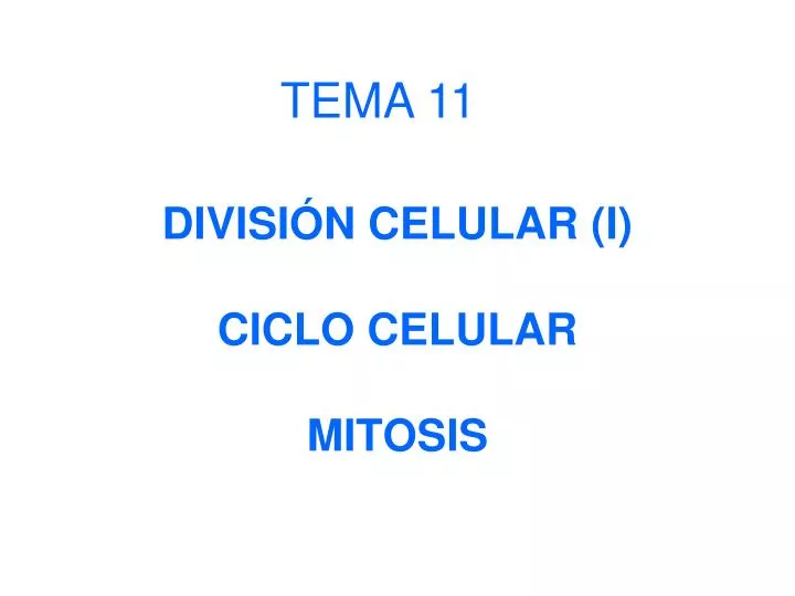 divisi n celular i ciclo celular mitosis