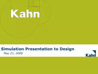 Simulation Presentation to Design