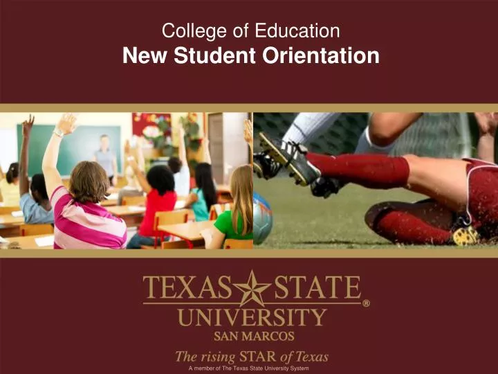 college of education new student orientation