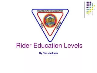 Rider Education Levels