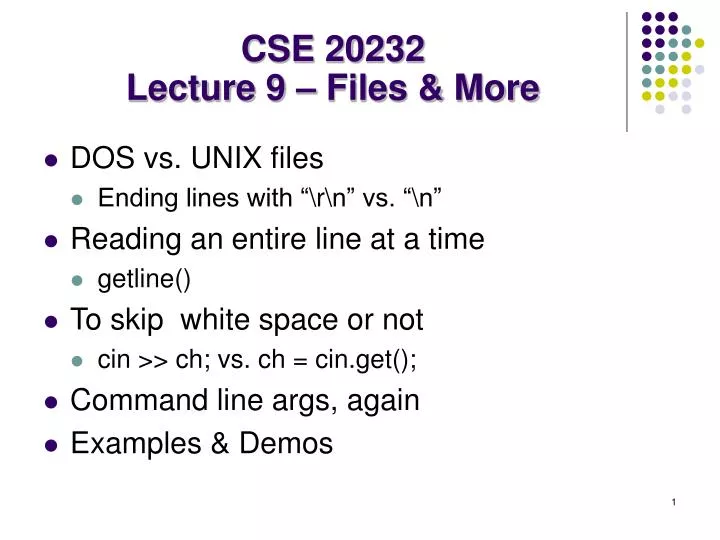 cse 20232 lecture 9 files more