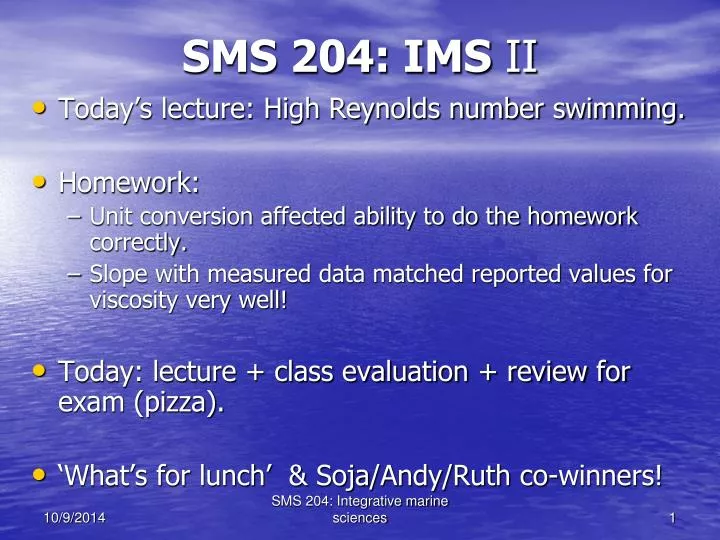 sms 204 ims ii