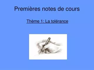 premi res notes de cours