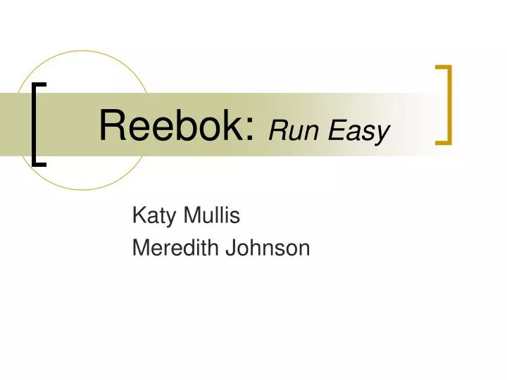 reebok run easy