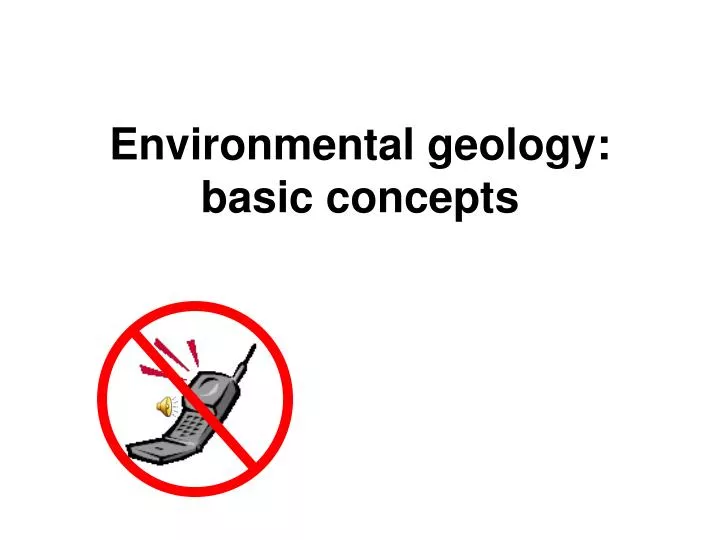 environmental geology basic concepts