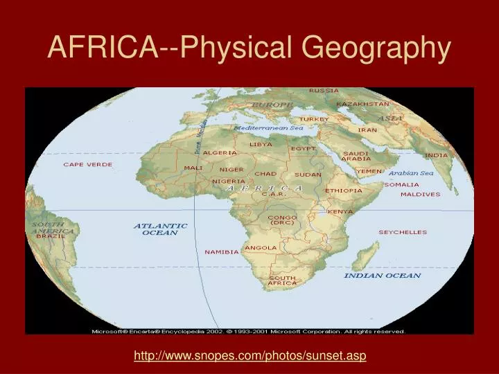 africa physical geography