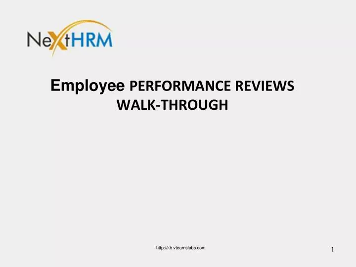 employee performance reviews walk through