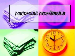 portofoliul profesorului
