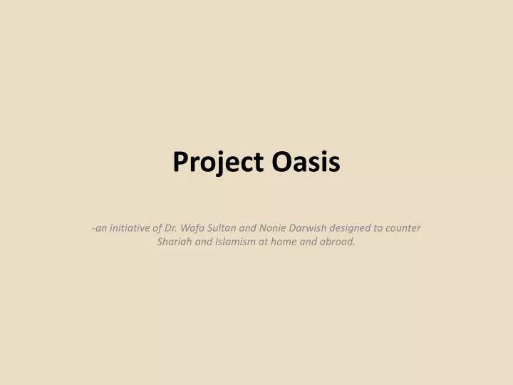 project oasis