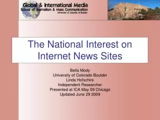 The National Interest on Internet News Sites
