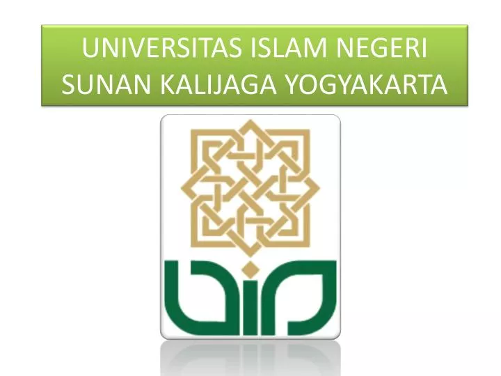 universitas islam negeri sunan kalijaga yogyakarta
