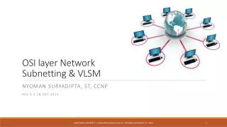 OSI layer Network Subnetting &amp; VLSM
