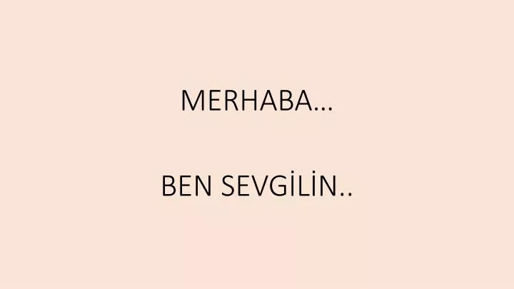 merhaba