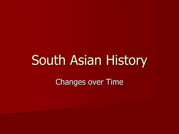 south asian history