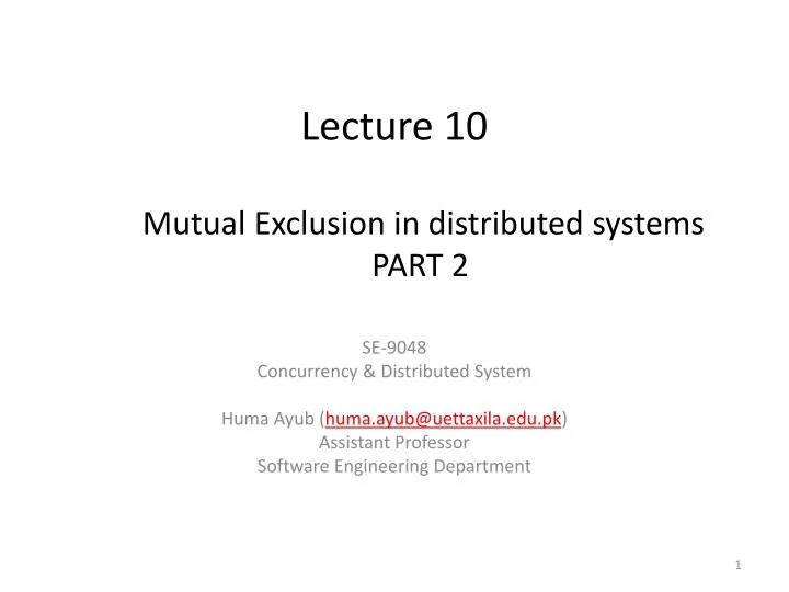 lecture 10