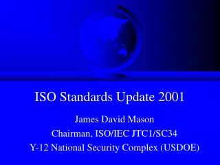 ISO Standards Update 2001