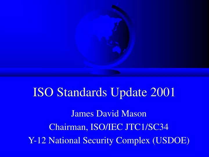 iso standards update 2001