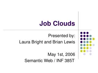 Job Clouds