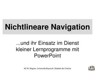 nichtlineare navigation