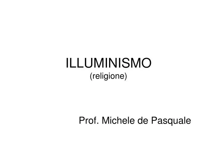 illuminismo religione