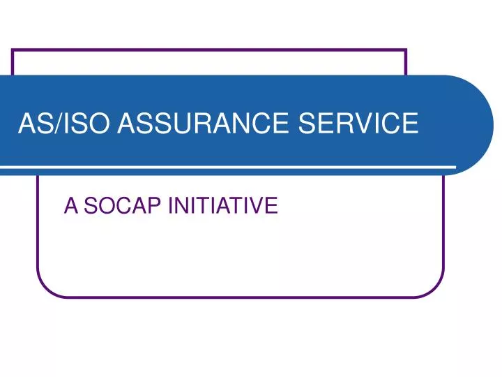 as iso assurance service
