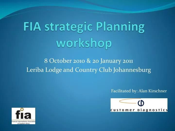 fia strategic planning workshop