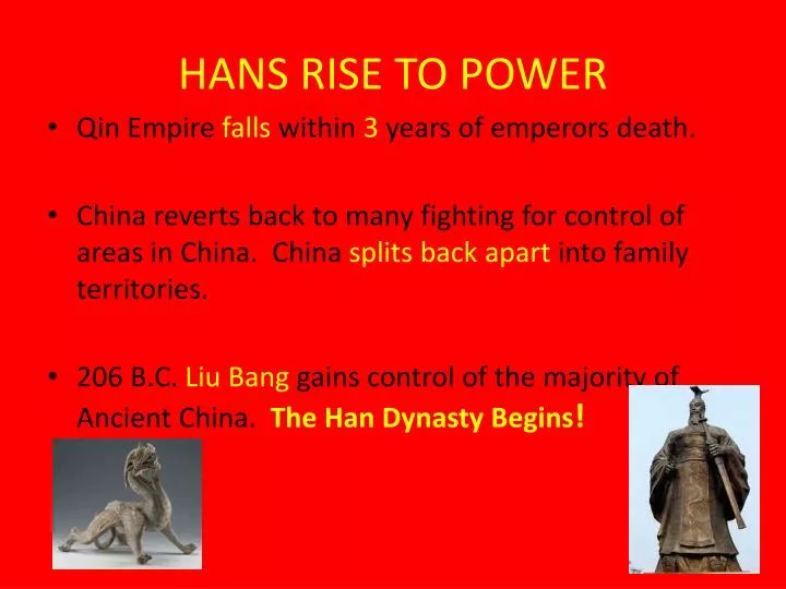 hans rise to power