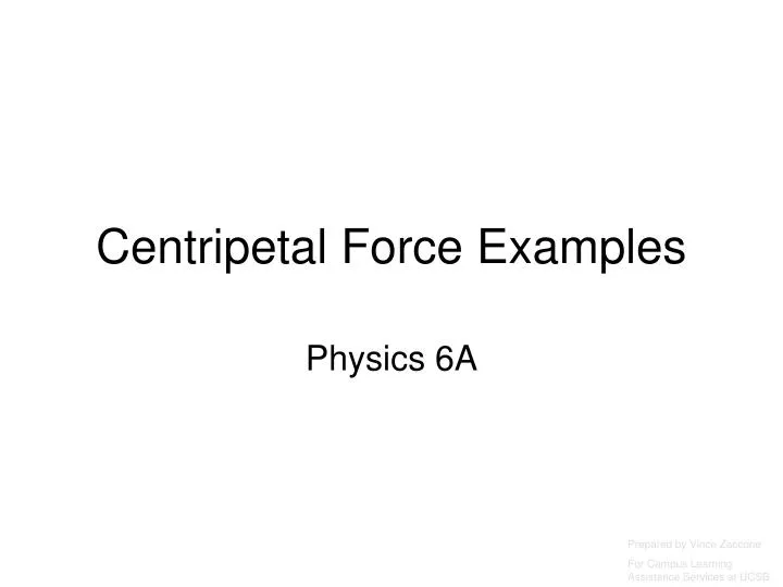 centripetal force examples