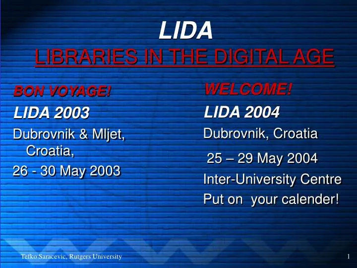 lida libraries in the digital age