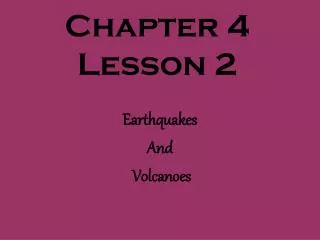 Chapter 4 Lesson 2